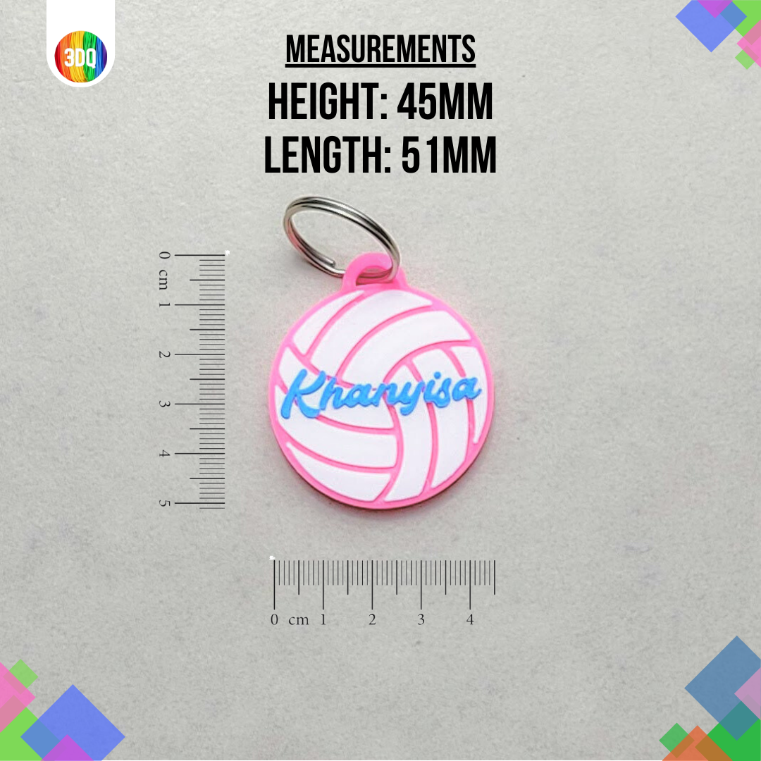 Sport Keychain Netball – 3D Queen